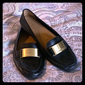 Calvin Klein leather loafers size 9